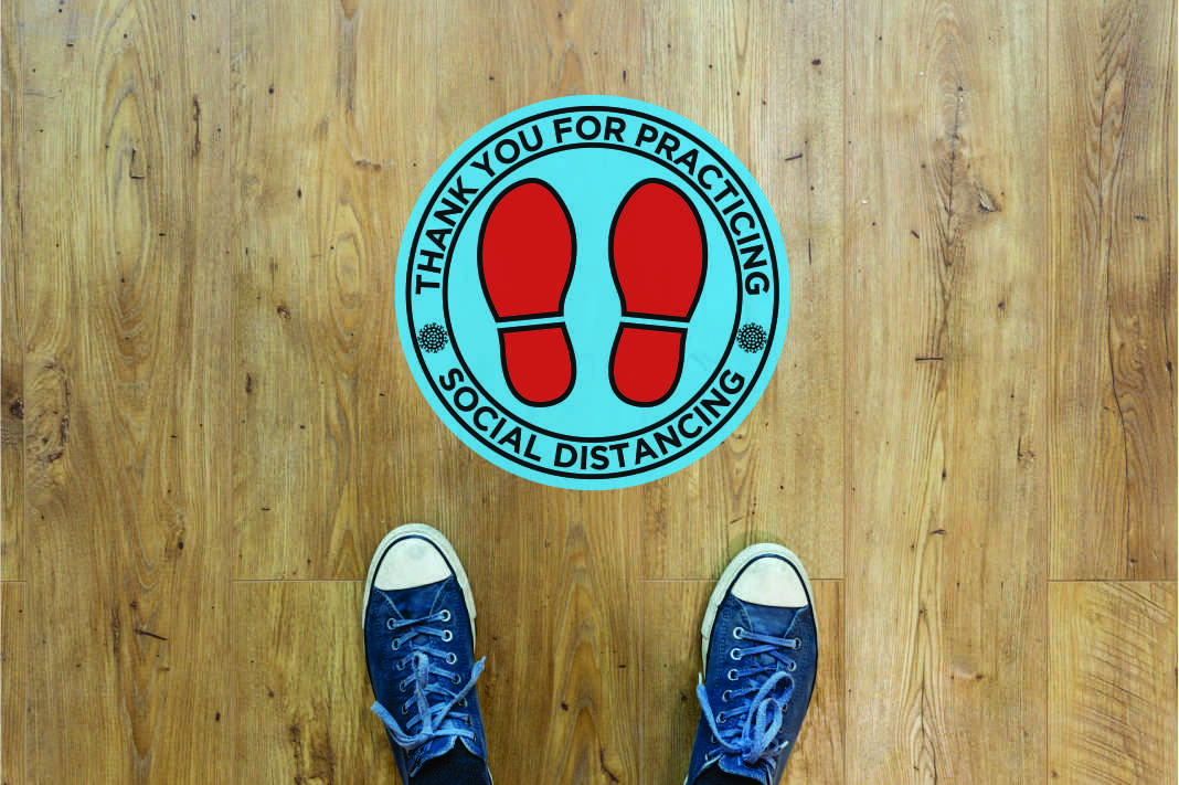 Socail Distancing Floor Decal